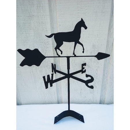 The Lazy Scroll Horse Roof Mount Weathervane TH331041